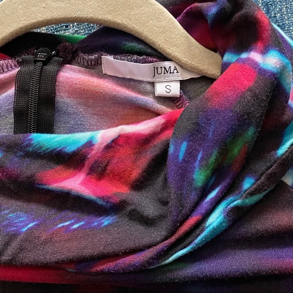 JUMA High Neck body con Digital Print Dress S - Picture 3 of 4